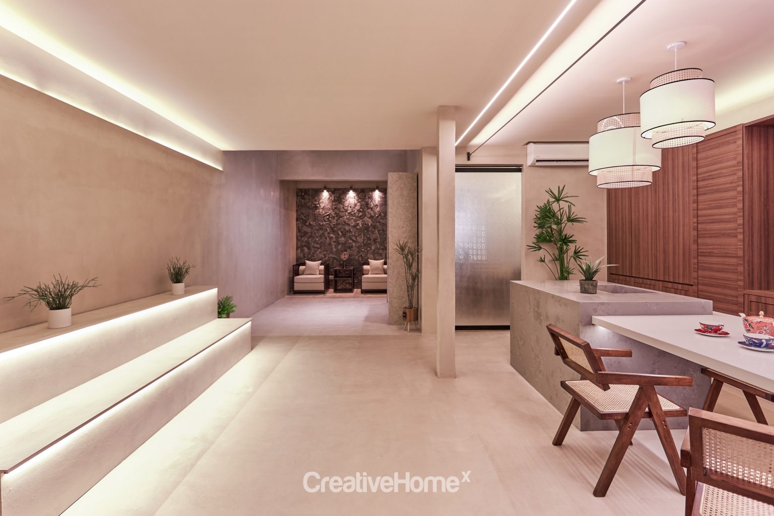 Oriental Inspiration Enlivens This Lifestyle's Office's Wabi-Sabi ...