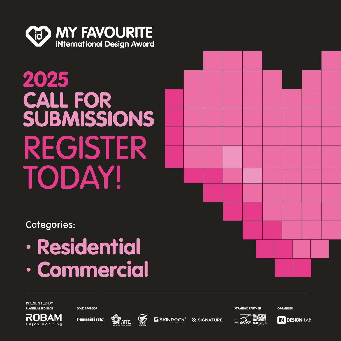 My Favourite International Design (MFID) Awards 2025 is now officially open for registration!